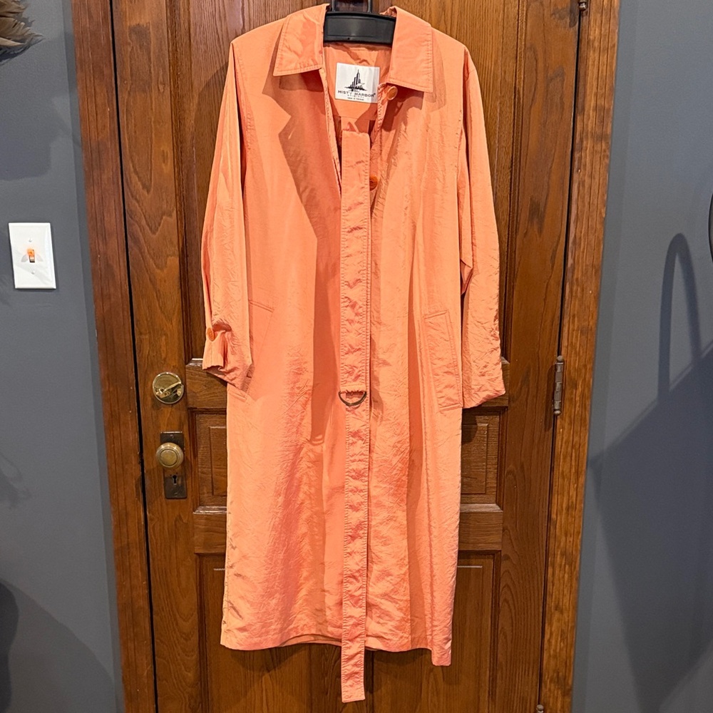 Women's Casual Orange raincoat/duster